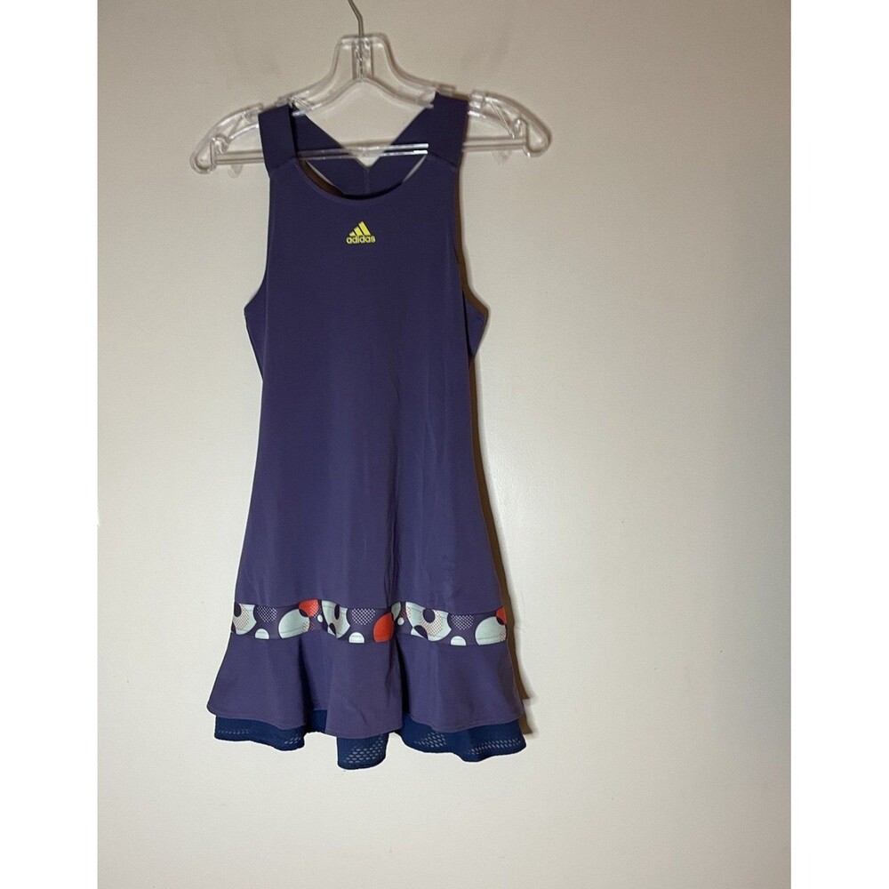 adidas Dress Tennis, Pickle Ball Y Frill hem Purple Girls L Age13-14 Y, Adult XS